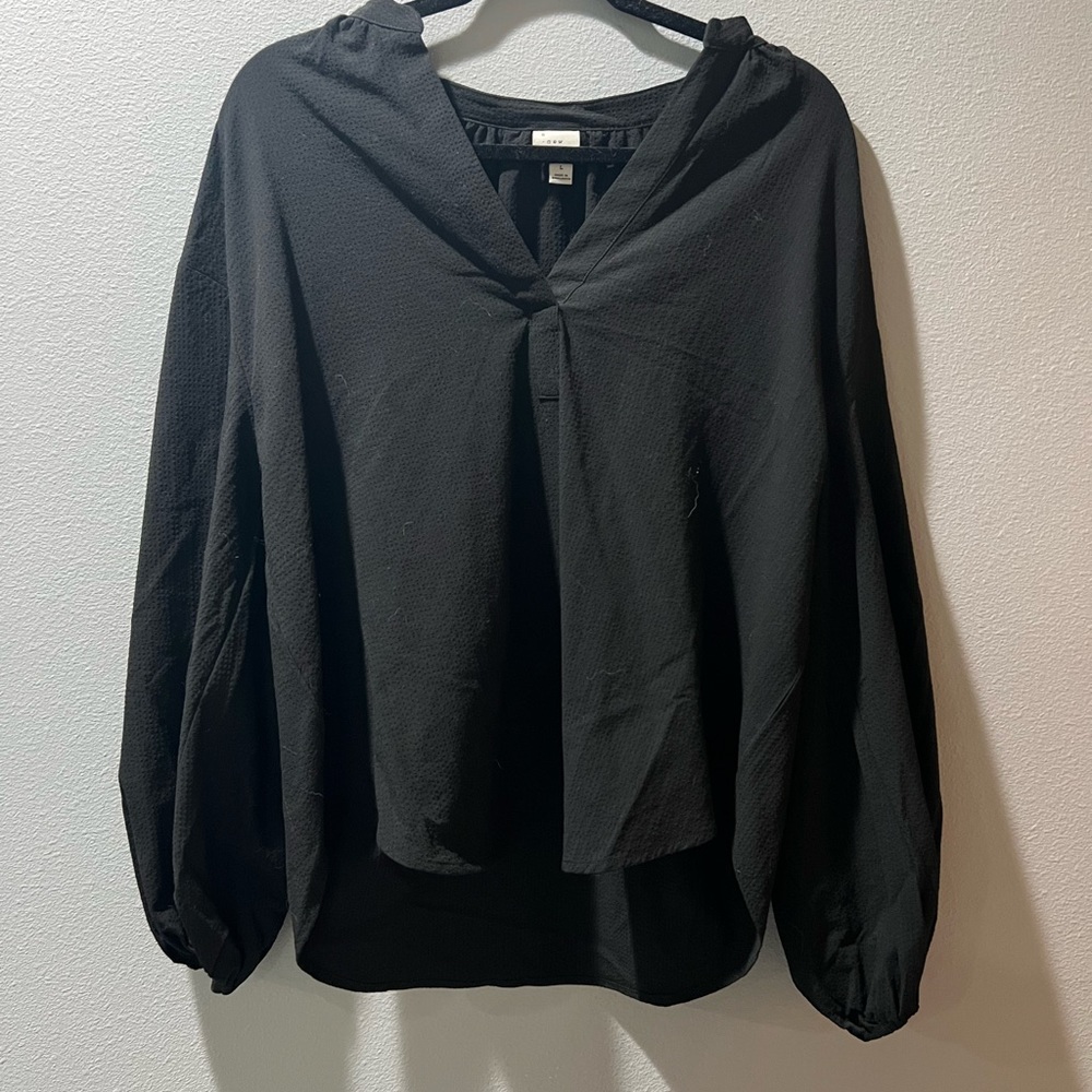 Black target blouse